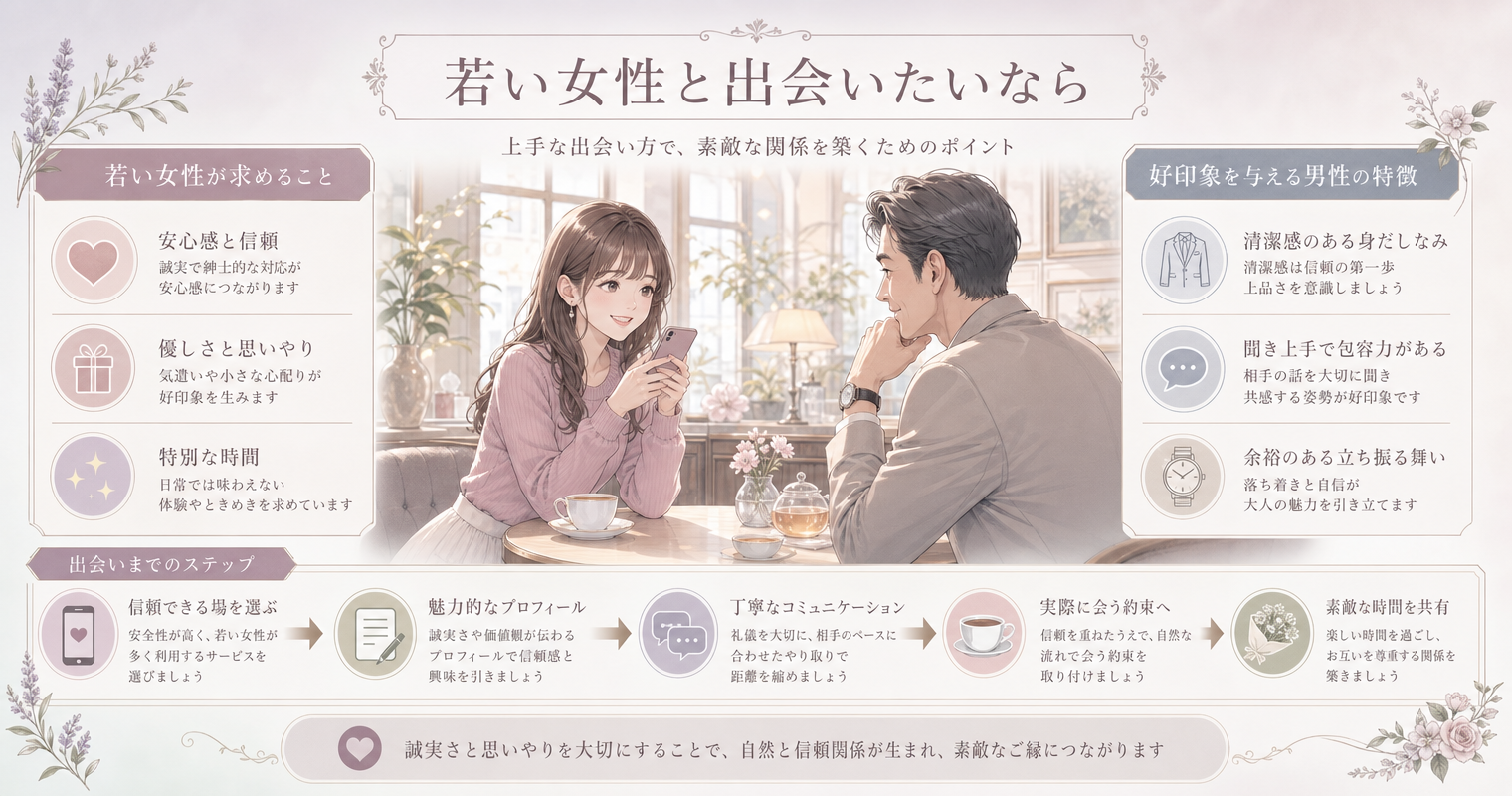 若い女性と出会いたいなら