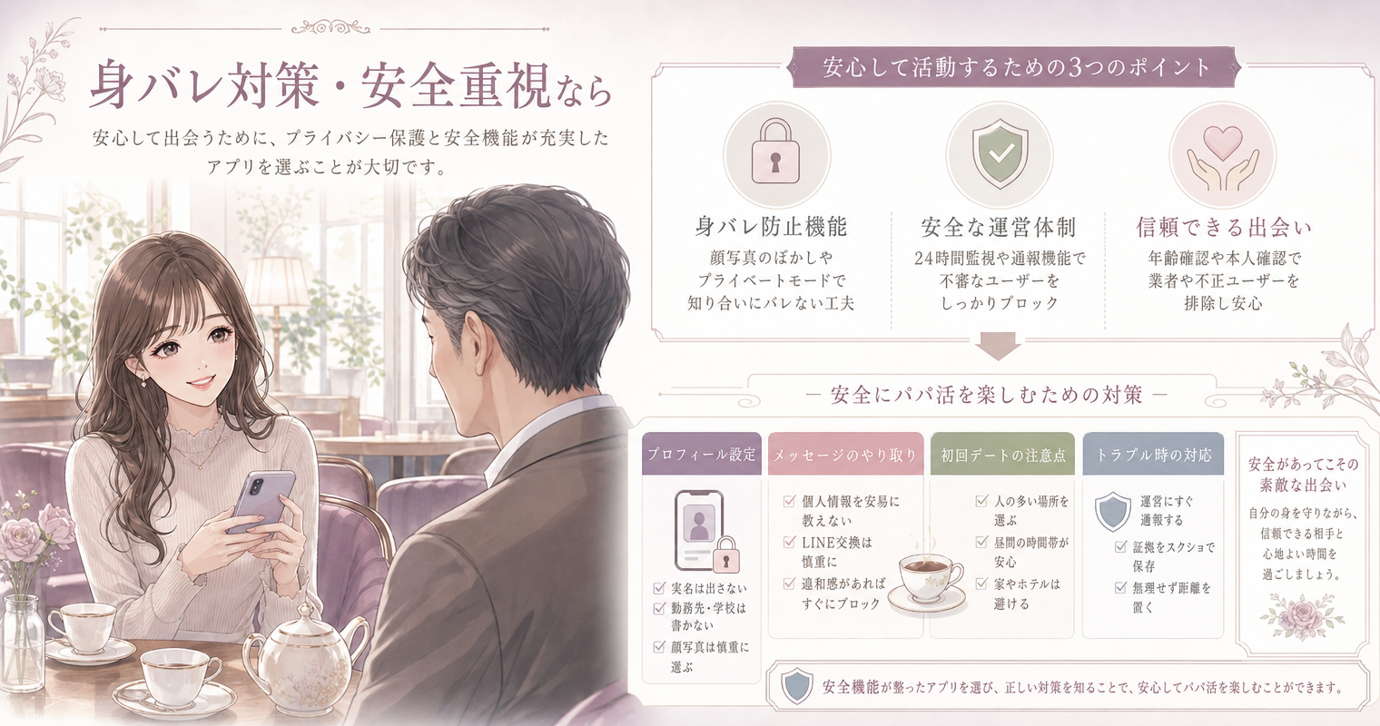 身バレ対策・安全重視なら