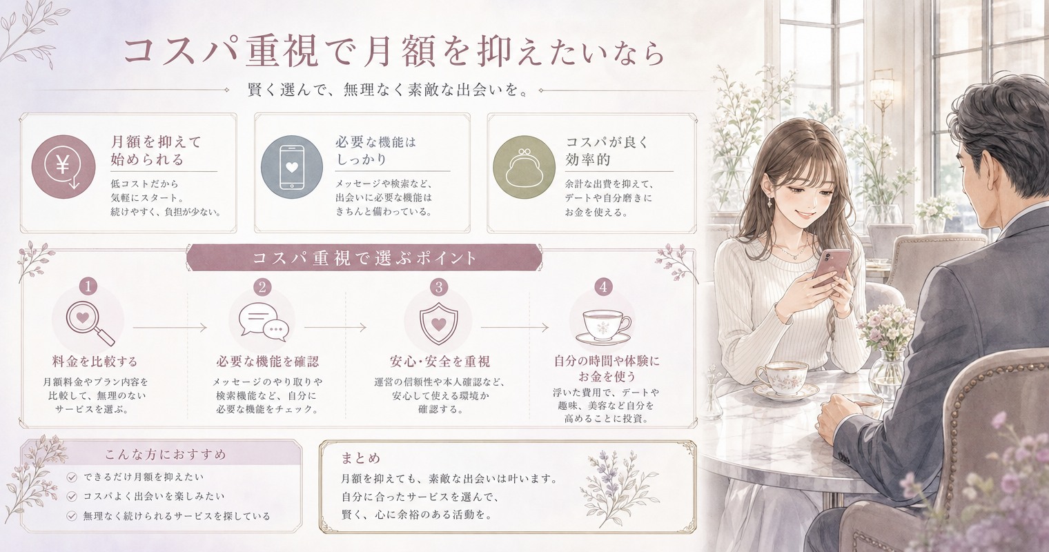 コスパ重視で月額を抑えたいなら